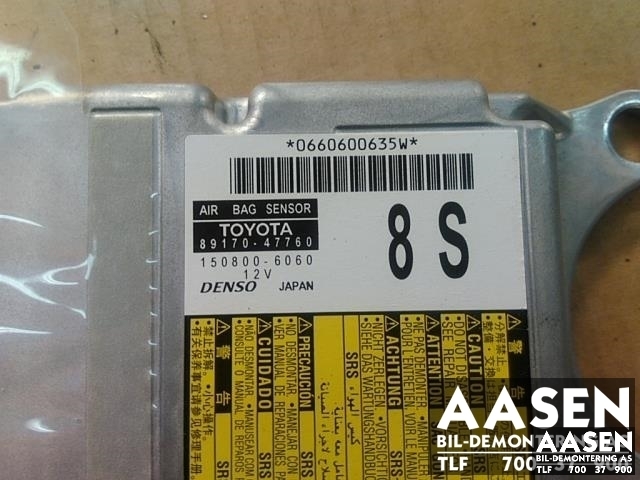 Airbag elektronikk til Toyota Prius +7 2012-2020 (Type III) (stasjonsvogn) (stasjonsvogn) 