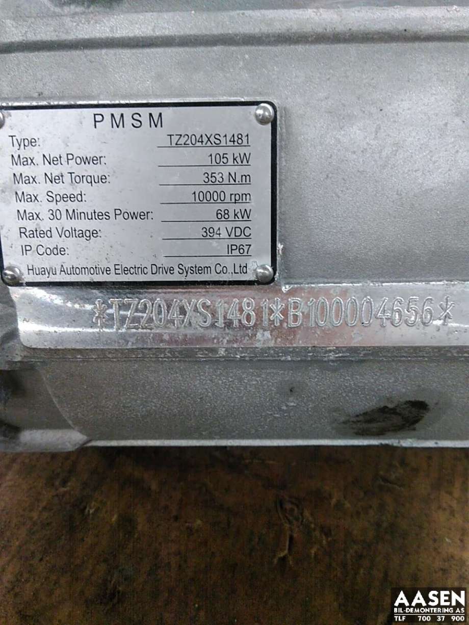 Motor elbil foran til MG ZS EV 2019-2021 (Type I, Fase 1)  (TZ204XS1481|)