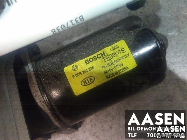 Viskermotor frontrute til Kia Picanto 2011-2017 (Type II) (BOSCH|98100-1Y000|)