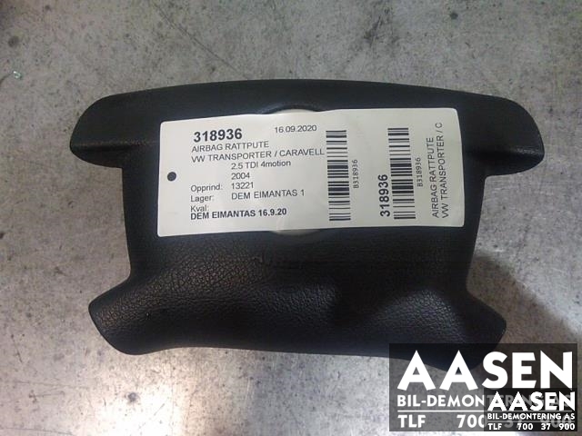 Airbag rattpute til VW Transporter / Caravelle 2003-2009 (Fase 1) (T5) (T5) (7H0880201H|)