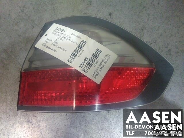 Baklykt høyre ytre til Ford S-Max, 2006-2010 (Type I, Fase 1)  (1467472)