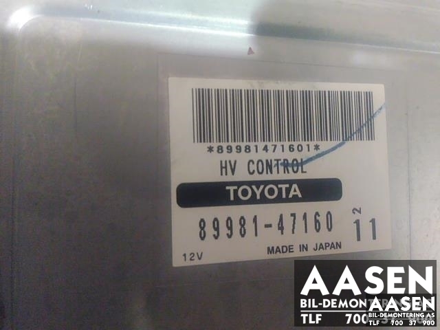 Styreenhet motor til Toyota Prius 2004-2009 (Type II) (COMBI) (COMBI) (89981-47160|)