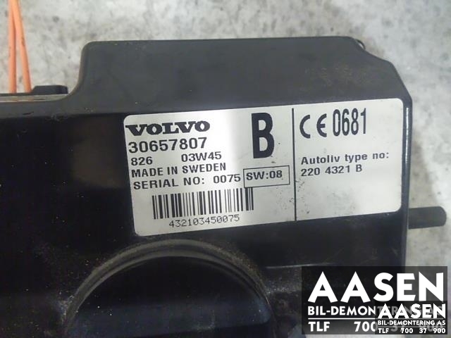 Styreenhet diverse til Volvo XC90 2002-2006 (Type I, Fase 1)  (AUTOLIV|30657807|)