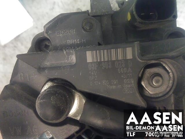 Dynamo til VW Golf VI 2008-2012  (BOSCH|03F 903 023 D|03F 903 023 J|03F 903 023 DX)