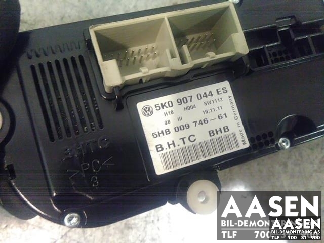 Varmeapparat betjening til VW Golf VI 2008-2012  (5K0907044ES|)