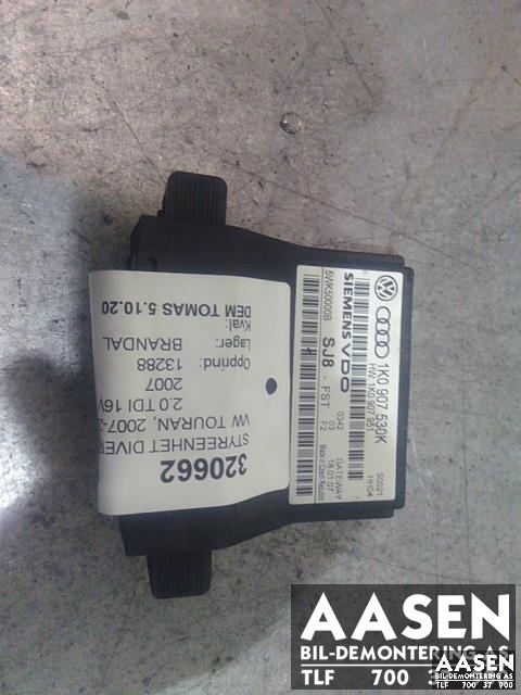 Styreenhet diverse til VW Touran, 2007-2010 (Type I, Fase 2)  (SIEMENS|1K0907530K)