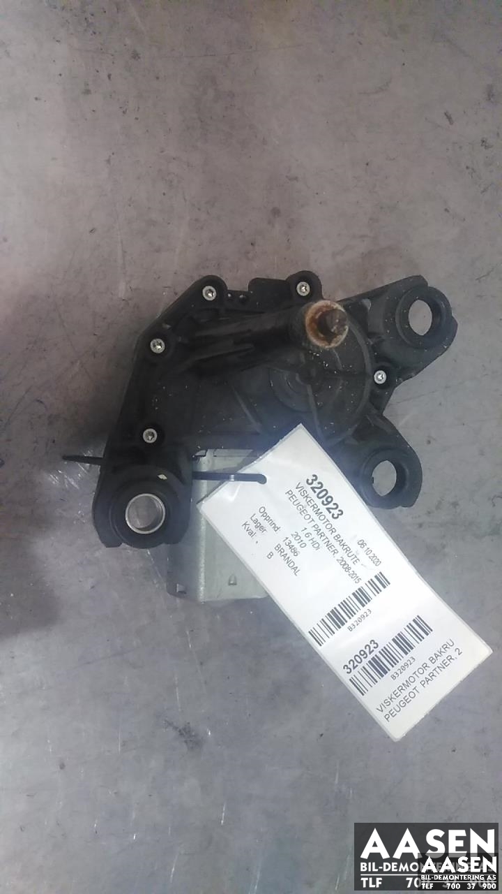 Viskermotor bakrute til Peugeot Partner 2008-2015 (Type II, Fase 1) (VALEO|6405 LP|98 401 237 80|)
