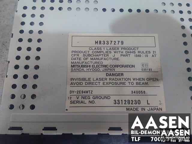 Bilstereo til Mitsubishi Pajero 2000-2006 (Type III)  (MR337279|)