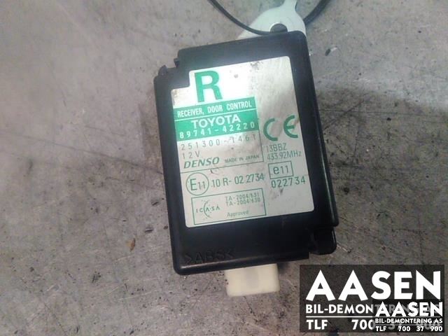 Styreenhet sentrallås til Toyota RAV4 2006-2009 (Type III, Fase 1) (DENSO|89741-42220|)