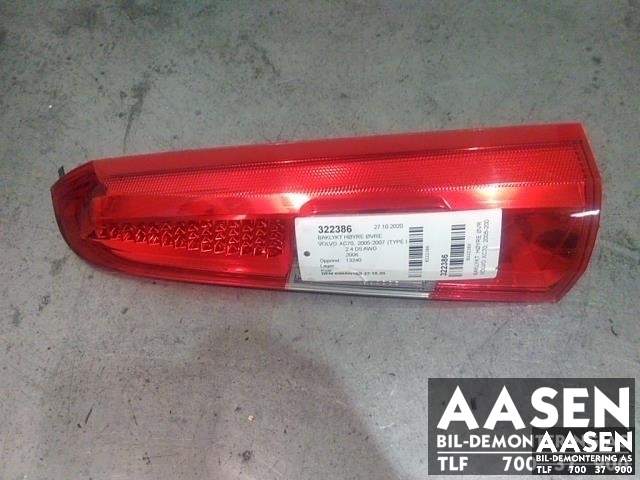 Baklykt høyre øvre til Volvo XC70, 2005-2007 (Type I, Fase 2)  