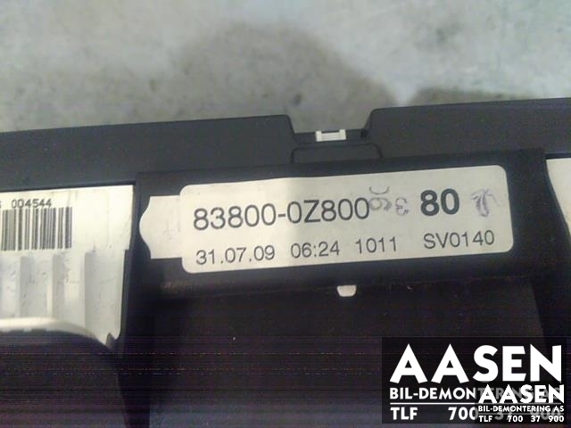Instrumentpanel til Toyota Corolla 2007-2013 (83800-0Z800|)