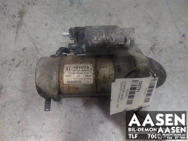 Starter diesel til Toyota Corolla, 2007-2013  (DENSO|28100-0N050)