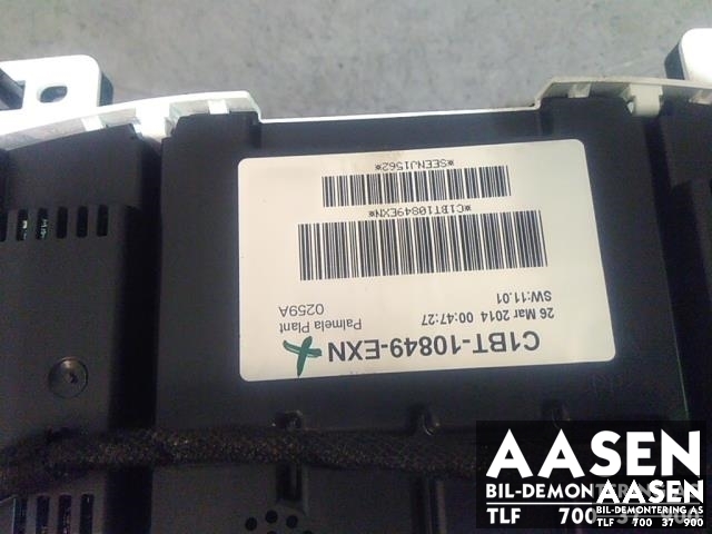 Instrumentpanel til Ford Fiesta 2013-2017 (Type VI, Fase 2)  (2086524|C1BT-10849-EXN|)