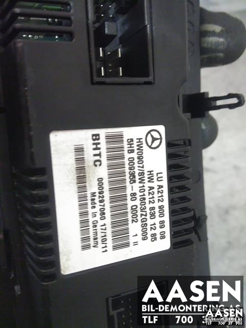 Varmeapparat betjening til Mercedes E-Klasse 2009-2013 (Fase 1) (W212) (W212) (A 212 900 89 08|)