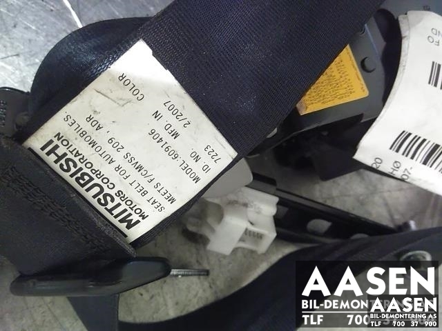 Sikkerhetsbelte foran høyre til Mitsubishi Outlander 2007-2010 (Type II, Fase 1) (6091406|)