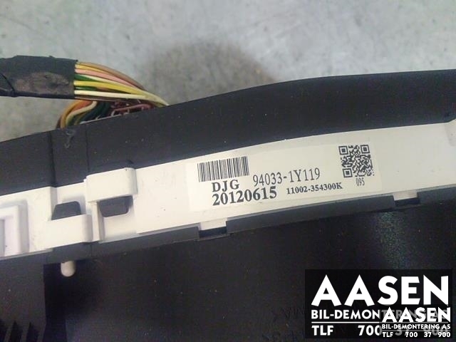Instrumentpanel til Kia Picanto 2011-2017 (Type II)  (94033-1Y119|)