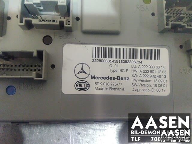 Styreenhet (SAM - Signal Acquisition Module) til Mercedes GLC 2015-2022 (X253) (X253) (HELLA|A2229006014|)