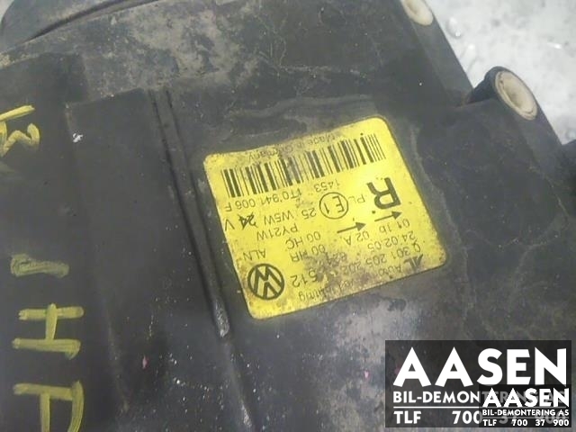 Frontlykt høyre halogen til VW Touran 2003-2006 (Type I, Fase 1)  (AL|1T0941006F|)