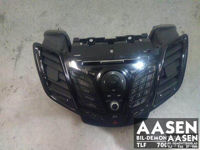 Bilstereo betjeningspanel til Ford Fiesta, 2013-2017 (Type VI, Fase 2)  (AV1T18K811DC)