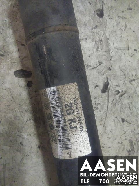 Drivaksel høyre foran, diesel/manuell til VW Golf VI 2008-2012  (1K0 407 272 GK|5Q0 407 272 FF|1K0 407 454 BX)