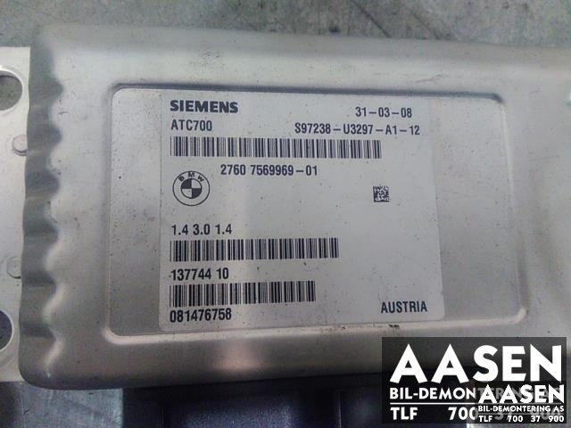 Styreenhet girkasse til BMW X6 2008-2014 (E71/E72) (E71/E72) (SIEMENS|27607569969-01|)