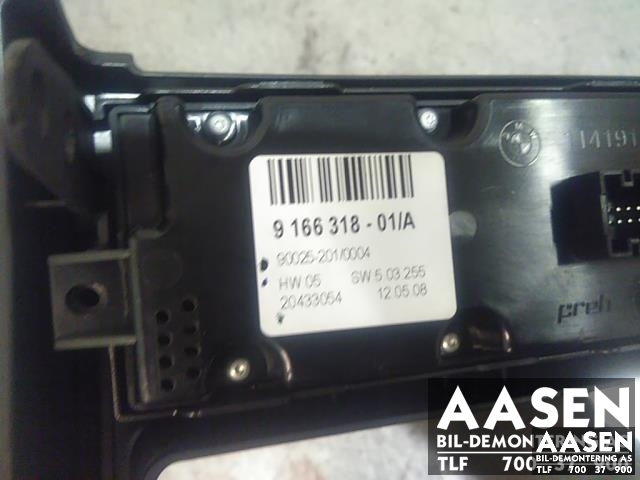 Varmeapparat betjening bak til BMW X6 2008-2014 (E71/E72) (E71/E72) (64 11 9 215 515|)