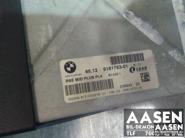 Bilstereo DVD-plate til BMW X6 2008-2014 (E71/E72) (E71/E72) (65 12 9 181 753|)