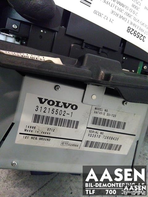 Styreenhet diverse til Volvo V70 2007-2013 (Type III, Fase 1)  (31215502-1|)