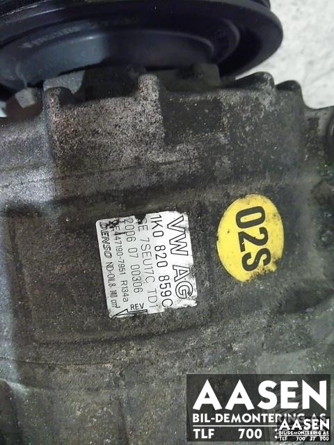 Aircondition kompressor til VW Golf V, Combi 2003-2008 (DENSO|1K0 820 859 S|1K0 820 859 SX|1K0820859C)