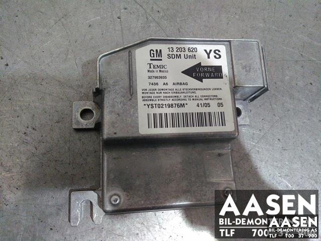 Airbag elektronikk til Opel Meriva A 2003-2010 (TEMIC|13203620|)