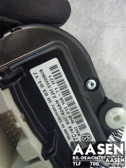 Varmeapparat betjening til VW Caddy 2015-2020 (Type III, Fase 3) (1K8 907 426 AN|)