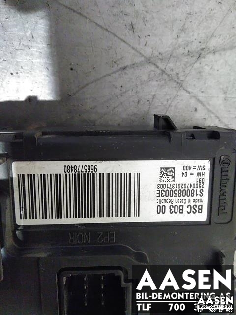 Sikringsboks til Peugeot 5008 2010-2017 (Type I)  (CONTINENTAL|9665778480|)
