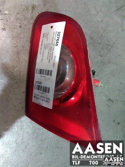 Baklykt høyre indre til VW Passat, 2005-2010 (B6) (B6) (3C9 945 094)