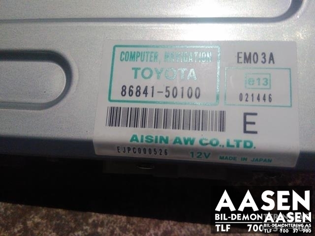Bilstereo navigasjon spiller til Toyota Land Cruiser 120 2002-2009  (AISIN|86841-50100|)