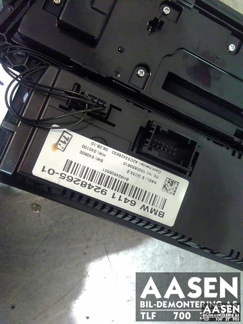 Varmeapparat betjening til BMW X3 2010-2017 (F25) (F25) (64 11 9 248 265|64 11 9 312 722|)