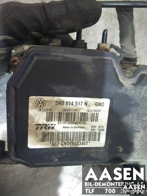 ABS sentral til VW Tiguan 2007-2011 (Type I, Fase 1)  (TRW|5N0 614 517 N|)