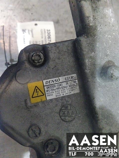 Aircondition kompressor hybrid til Toyota Yaris 2014-2020 (Type III, Fase 2) (DENSO|042200-1041|)