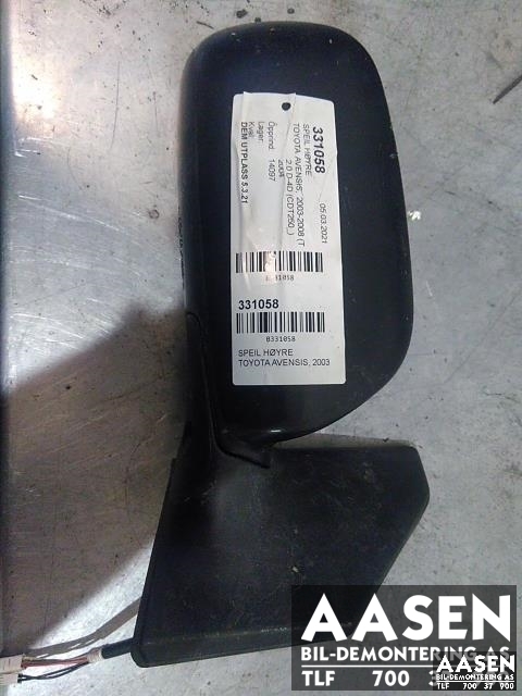 Speil høyre til Toyota Avensis, 2003-2008 (Type II)  (87901-05100)