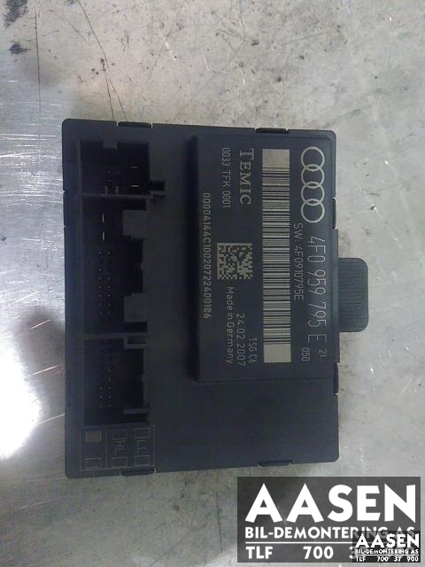 Styreenhet dør venstre bak til Audi A6, Allroad 2006-2008 (Type II, Fase 1) (C6) (C6) (TEMIC|4F0959795E|)