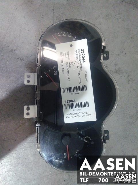 Instrumentpanel til Kia Picanto, 2011-2017 (Type II)  (94053 1Y050)