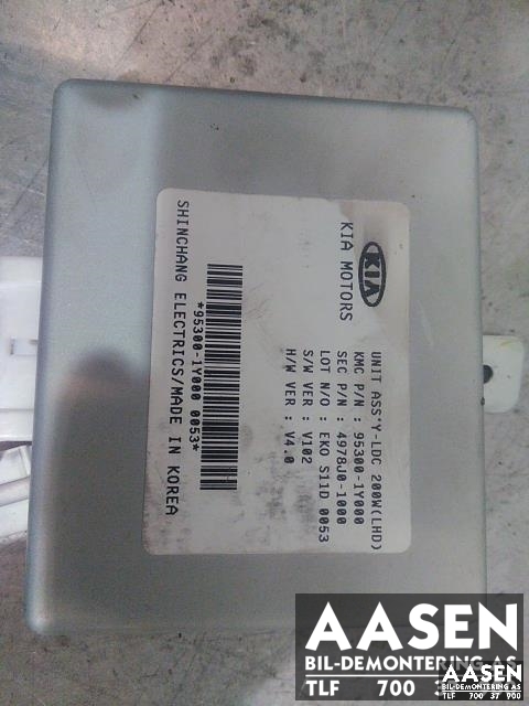 Styreenhet diverse til Kia Picanto, 2011-2017 (Type II)  (95300-1Y000)