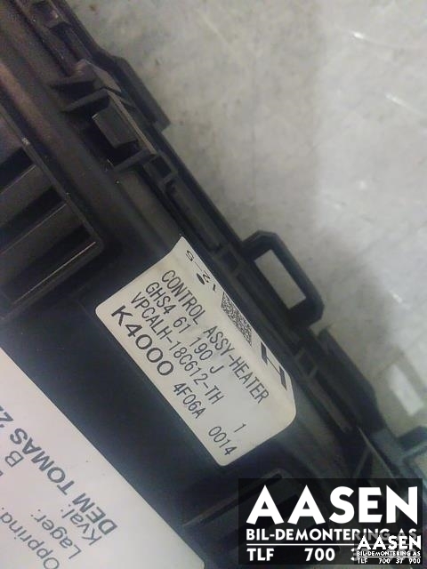 Varmeapparat betjening til Mazda 6 2013-2015 (Type III, Fase 1)  (GHS461190J|)