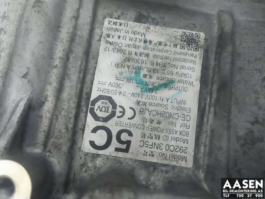 Inverter elbil til Nissan Leaf 2011-2017 (Type I)  (291A03NF0A|)