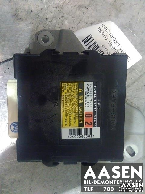 Styreenhet diverse til Toyota Urban Cruiser 2009-2014 (ADVICS|89630-52020|)