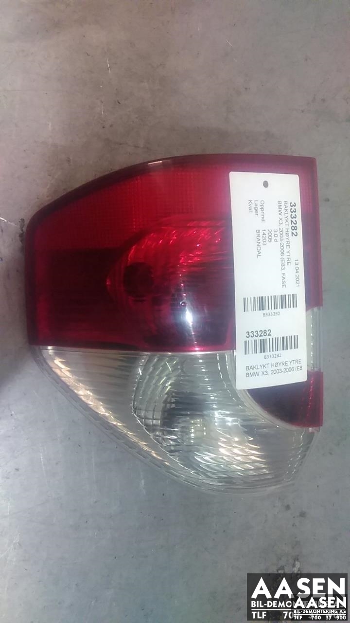 Baklykt høyre ytre til BMW X3 2003-2006 (Fase 1) (E83) (E83) (63 21 6 990 170|)
