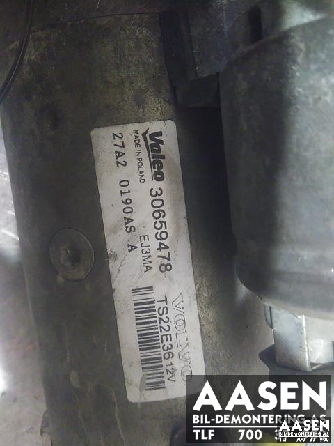 Starter diesel til Volvo V60 2010-2013 (Type I, Fase 1)  (VALEO|36001519|30659478|)
