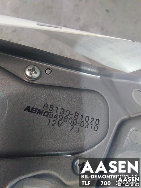 Viskermotor bakrute til Subaru Justy 2008-2010 (Type IV)  (ASMO|85130-B1020|)