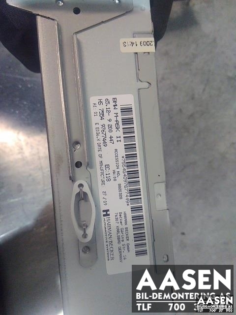 Bilstereo til BMW 3-Serie 2005-2011 (E90/E91/E92/E93) (E90/E91/E92/E93) (HARMAN/BECKER|65 12 9 216 273|65 12 9 200 447|)