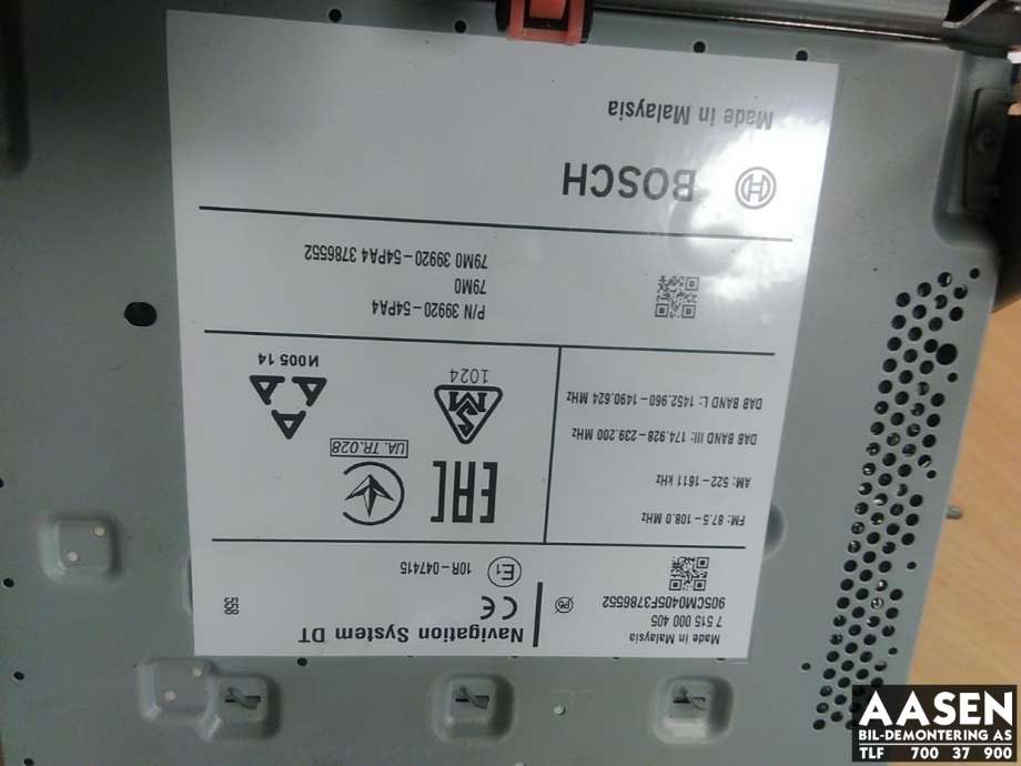 Bilstereo til Suzuki Vitara 2015-->> (Type IV) (39920-54PA4|)