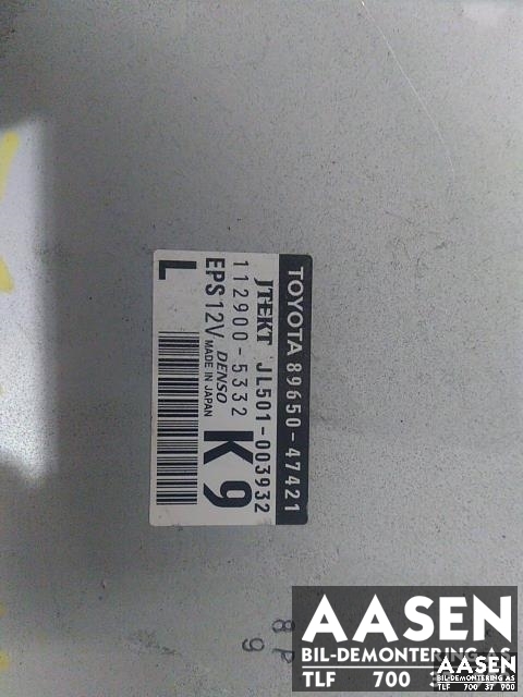 Styreenhet servo til Toyota Prius +7 2012-2020 (Type III) (stasjonsvogn) (stasjonsvogn) (89650-47421|)
